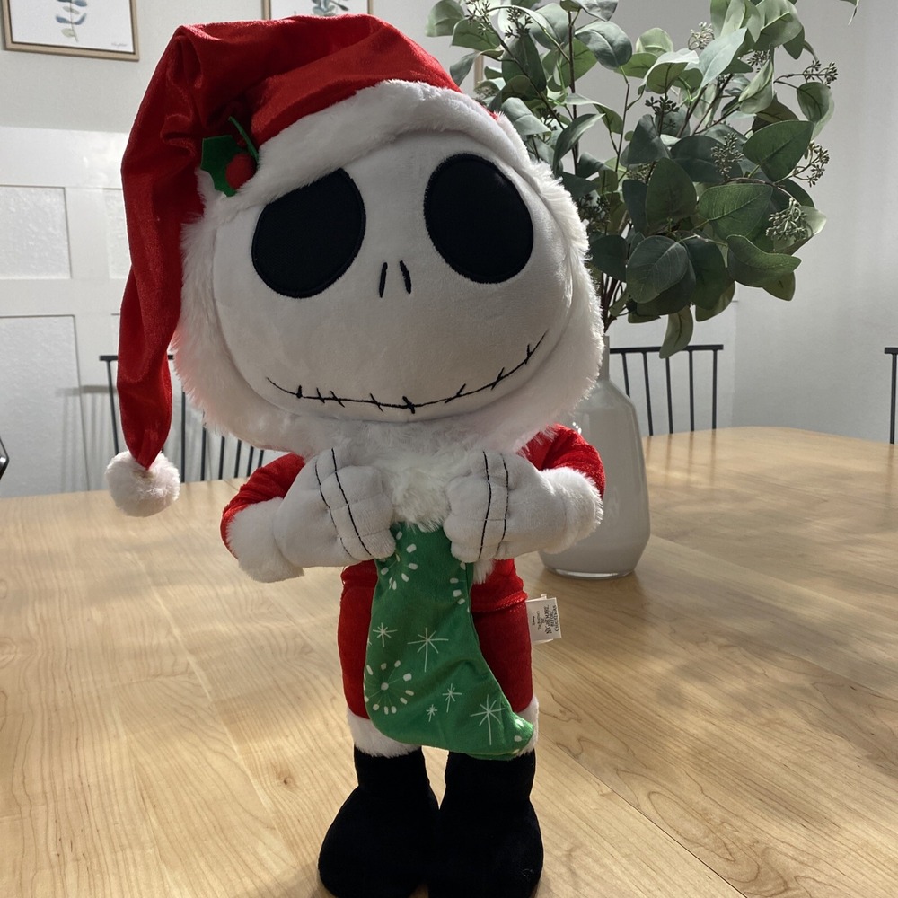Disney Nightmare Before Christmas Jack Skellington Santa Suit Door Greeter 22in